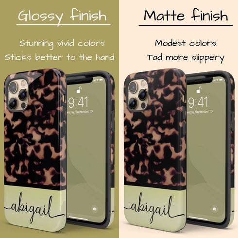 Gradient Color Custom Tortoiseshell iPhone Case